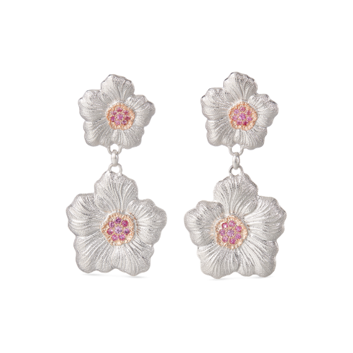 BLOSSOMS SAPPHIRES 银质耳坠