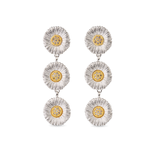 BLOSSOMS DIAMONDS 银质雏菊耳坠