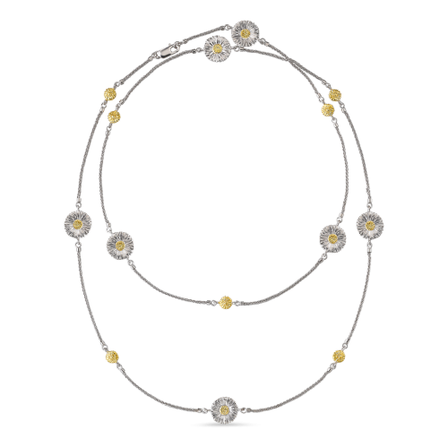 BLOSSOMS DIAMONDS 银质雏菊项链