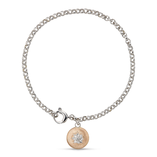 MACRI CLASSICA 玫瑰金和白金手镯（配吊坠）