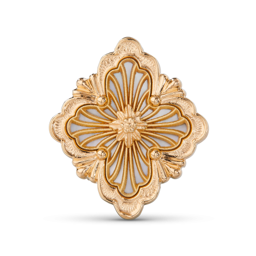 OPERA TULLE 黄金和珍珠母胸针