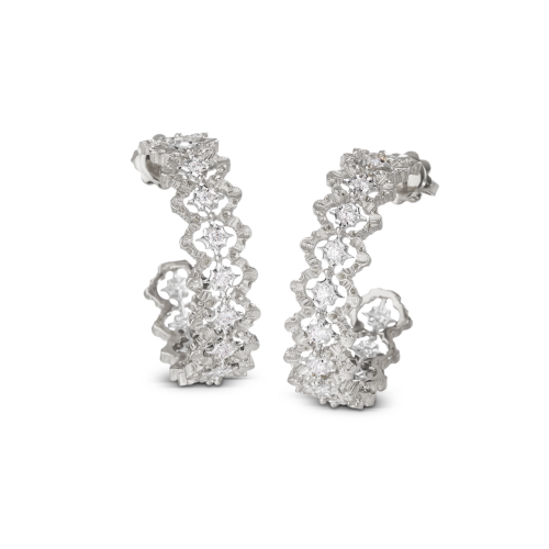 ROMBI白金镶钻耳环