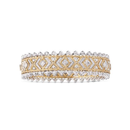 MOSAICO ETERNELLE白金和黄金镶钻手镯
