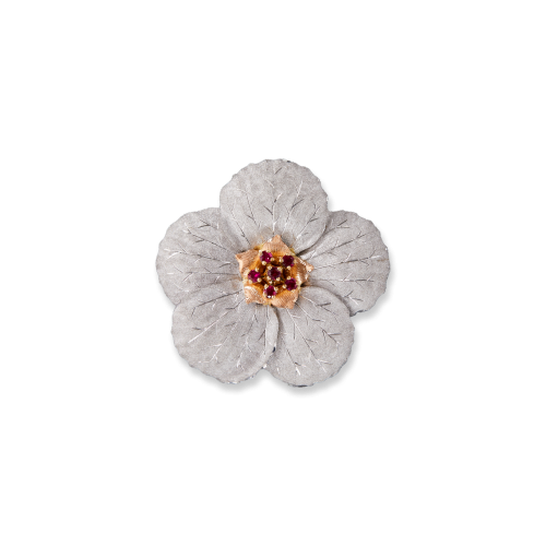 Magnolia系列红宝石胸针