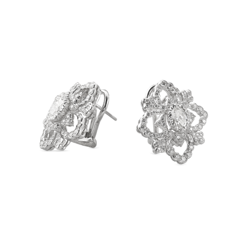 OPERA HIGH JEWELLERY 白金镶钻耳钉