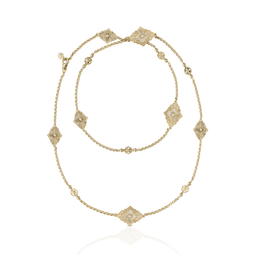 OPERA TULLE STONE 黄金镶珍珠母项链