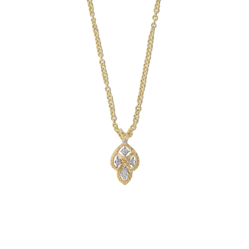 ÉTOILÉE MINI 黄白金镶钻吊坠