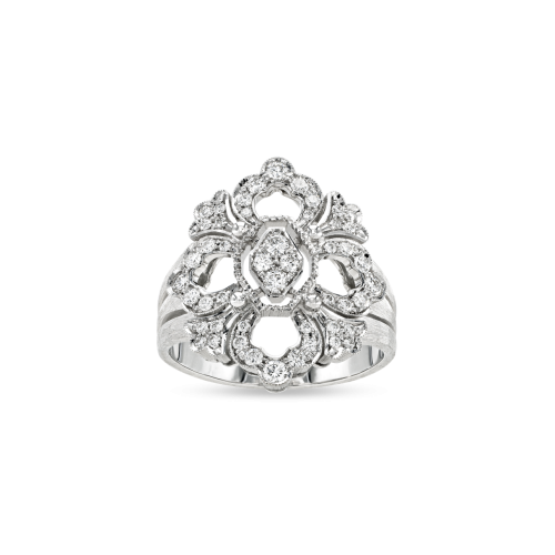 OPERA FULL PAVÉ 白金镶钻戒指