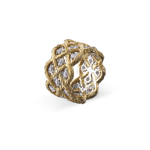 ÉTOILÉE MINI 黄白金镶钻戒指