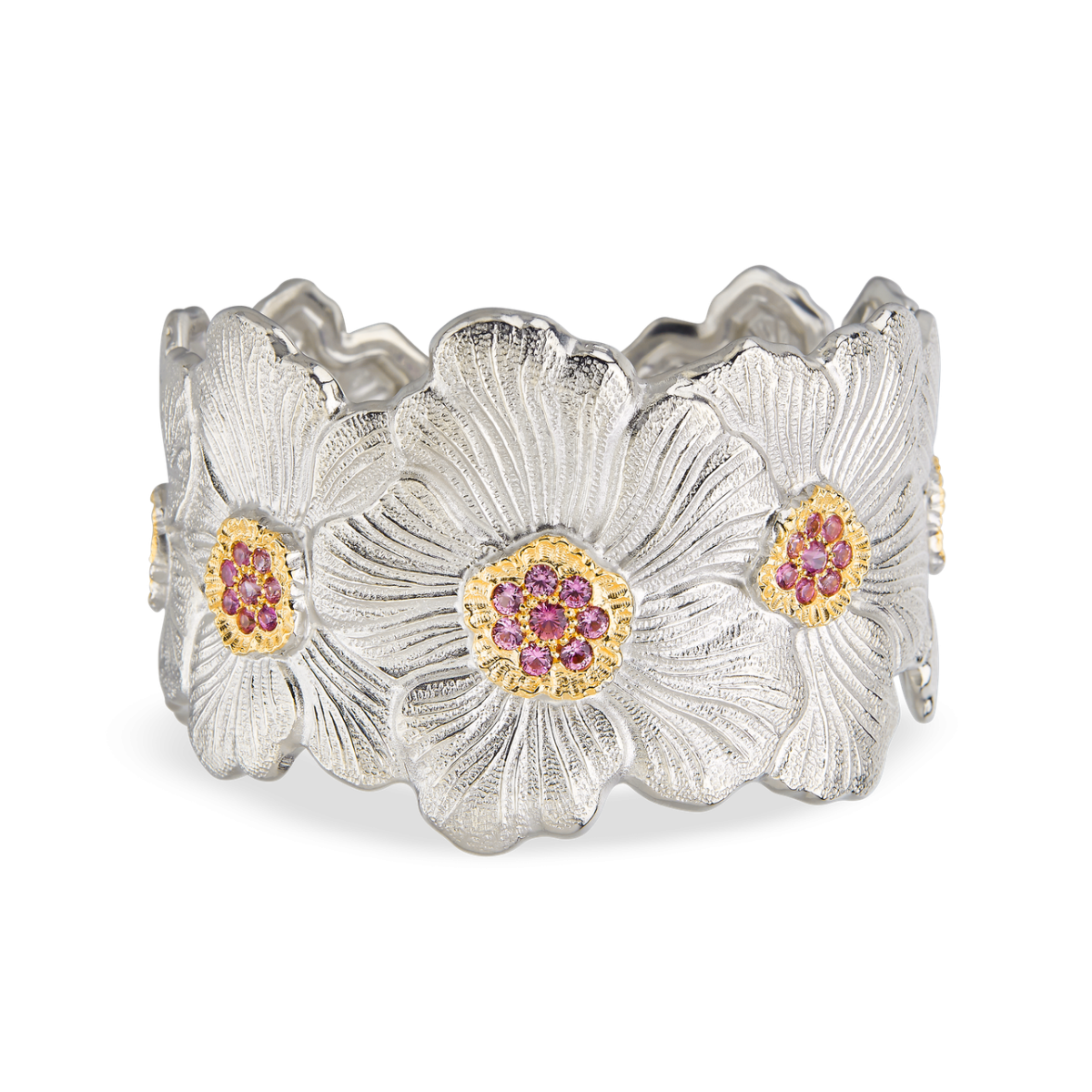 BLOSSOMS SAPPHIRES 银质手镯