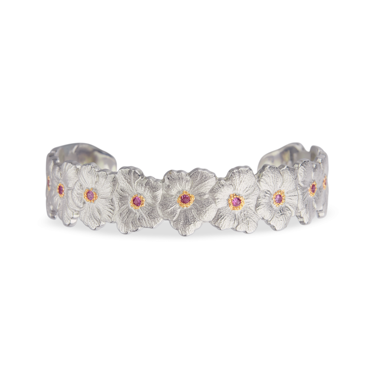 BLOSSOMS SAPPHIRES 银镶蓝宝石手镯