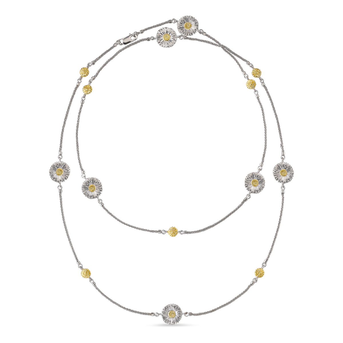 BLOSSOMS DIAMONDS 银质雏菊项链