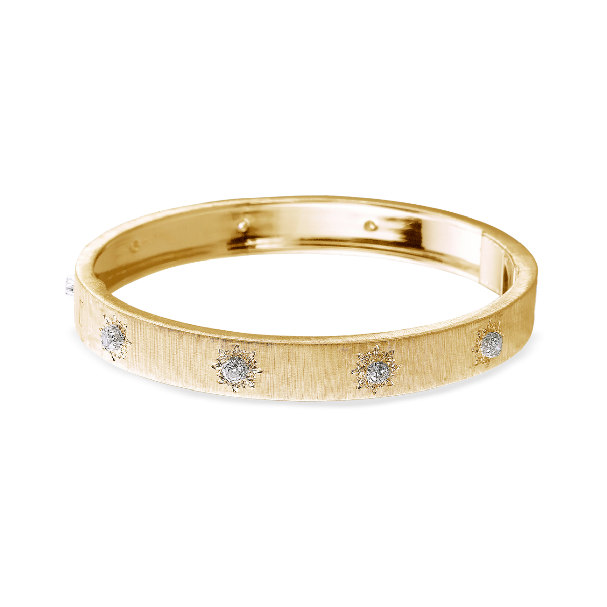 MACRI CLASSICA 黄金和白金镶钻手镯