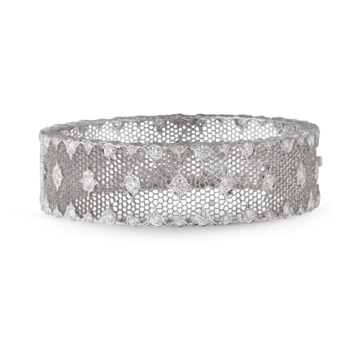 TULLE 白金镶圆钻手镯