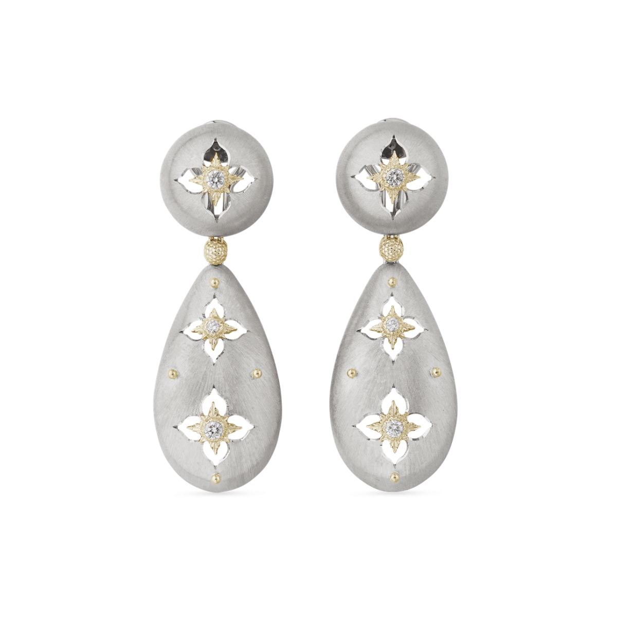 MACRI GIGLIO 白金和黄金镶钻耳环