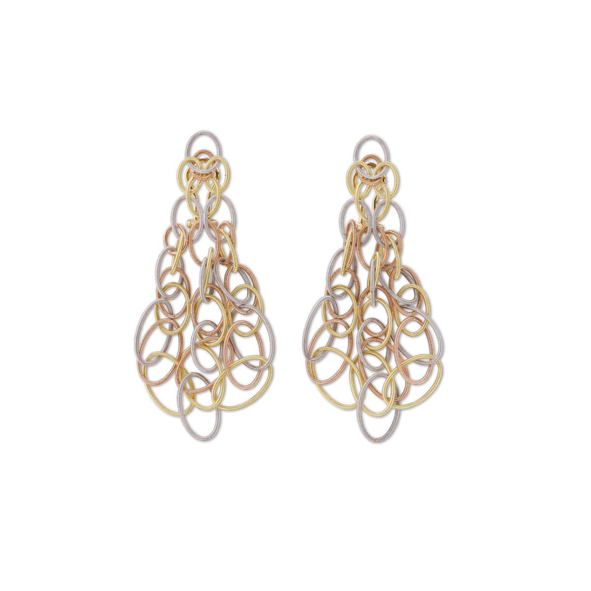 HAWAII 黄金、白金和玫瑰金耳坠