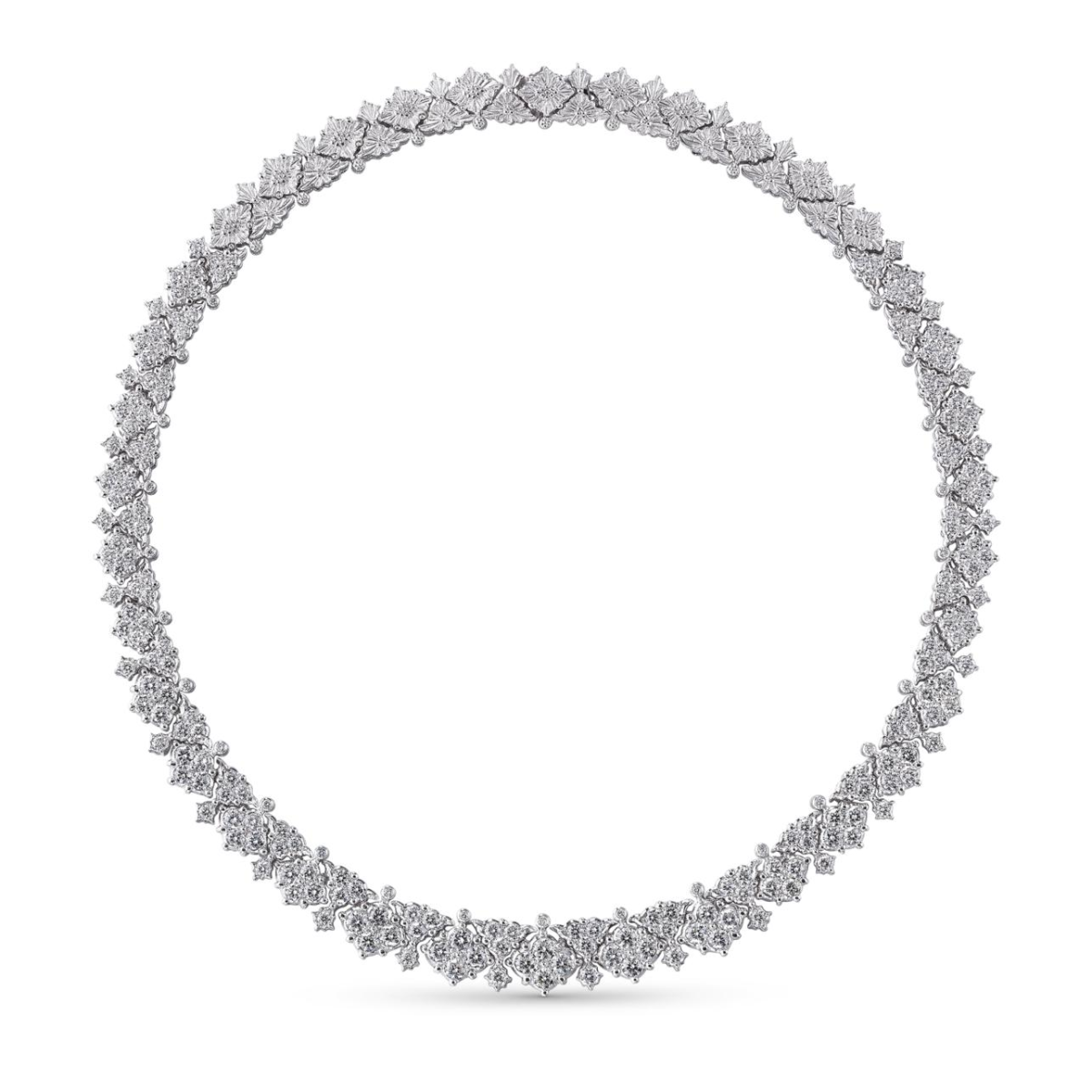 CARLOTTA 白金镶钻项链