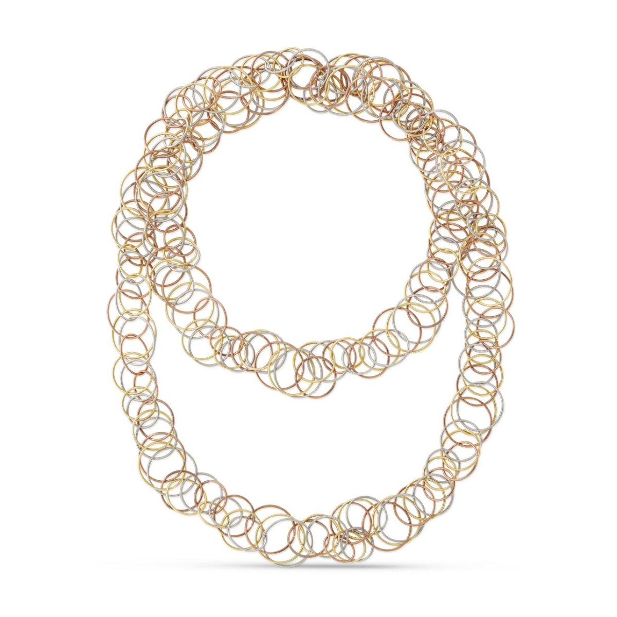 HAWAII 黄金、白金和玫瑰金项链