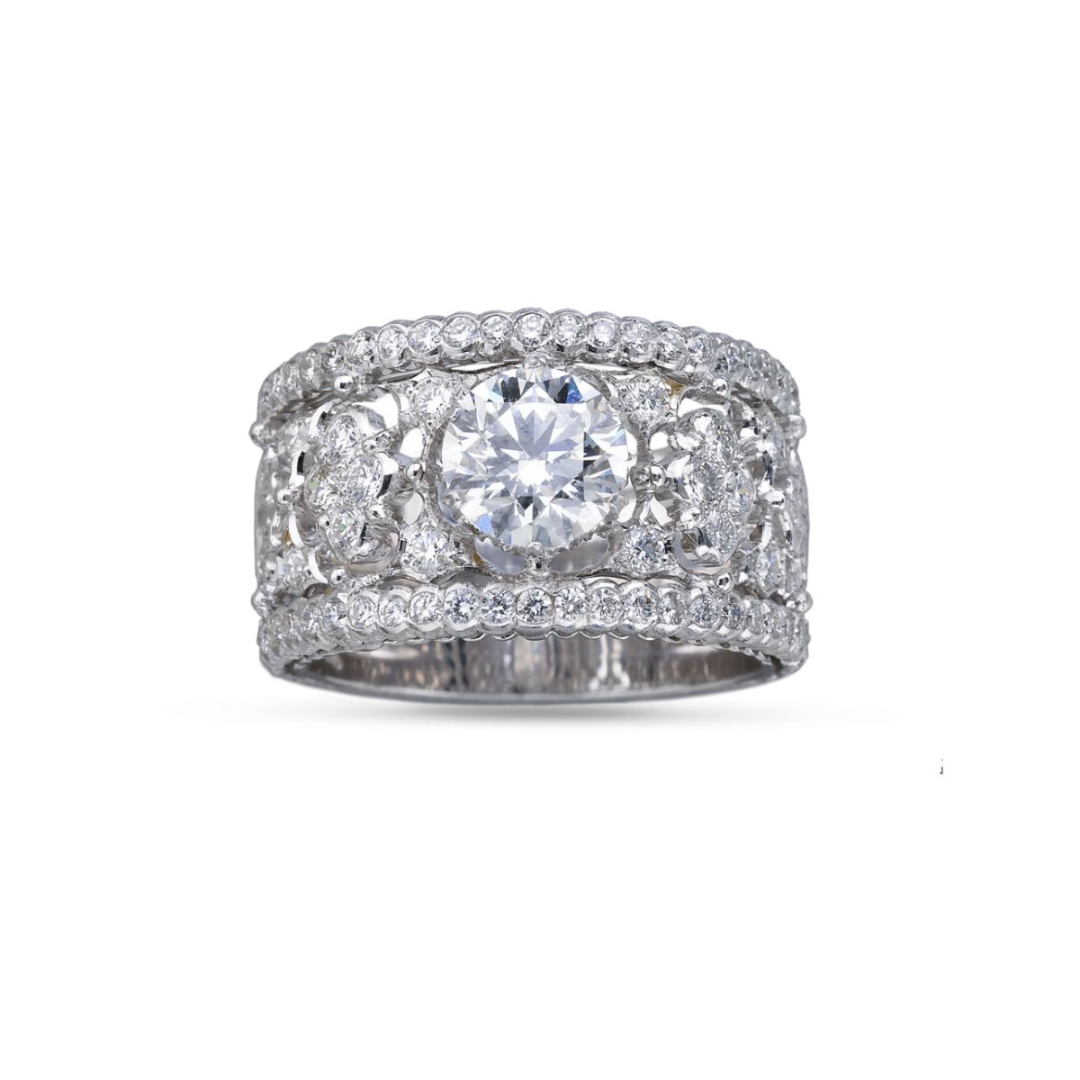 CARLOTTA 白金镶钻戒指