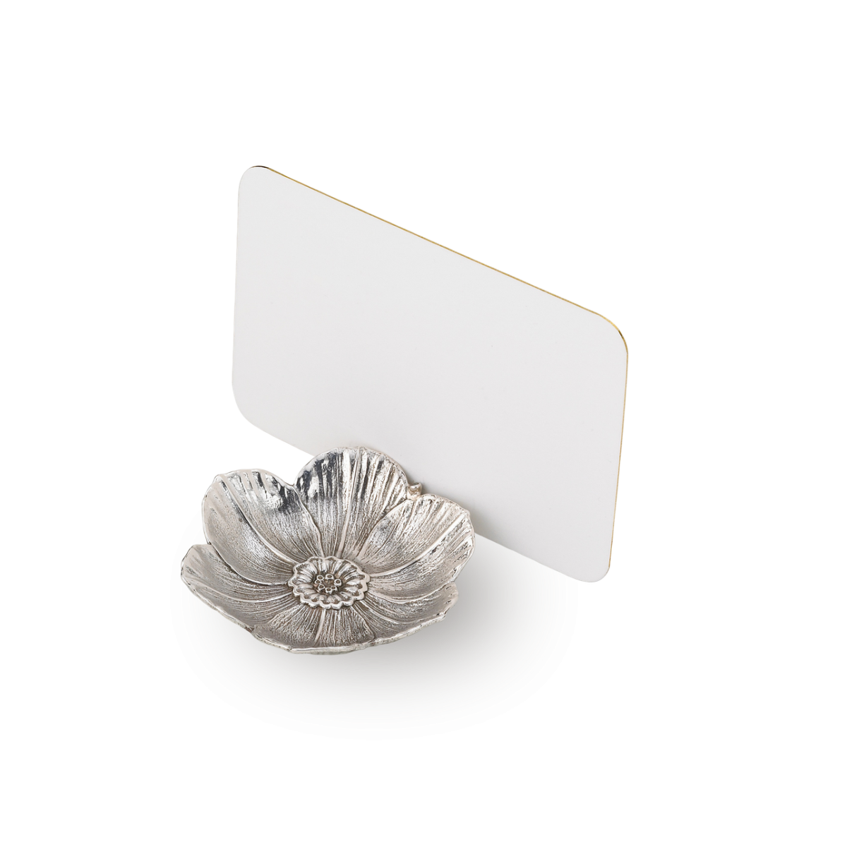 FLOWERS 银质银莲花摆件