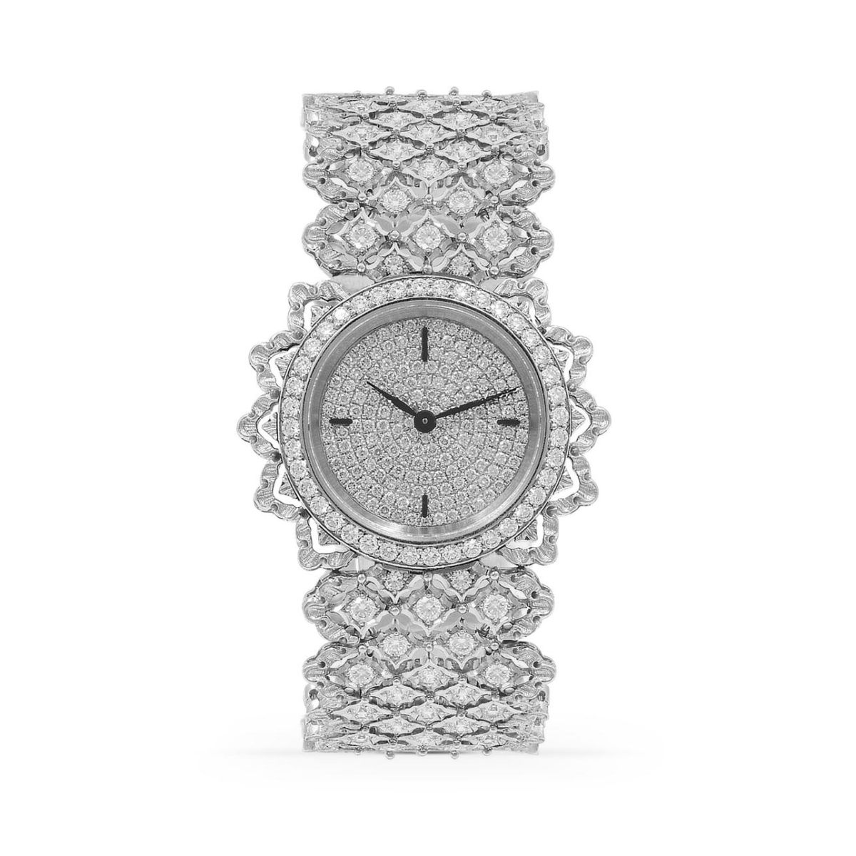 ROMBI 白金镶钻腕表